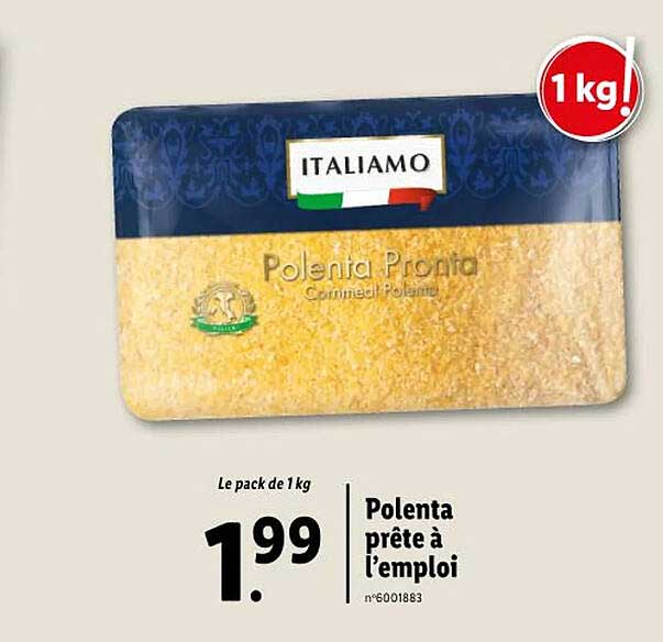 polenta prête à l'emploi italiamo