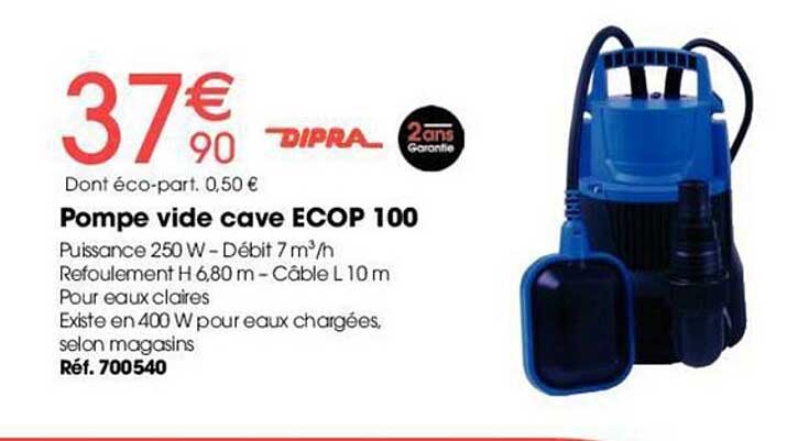 Pompe Vide Cave Ecop 100 Dipra