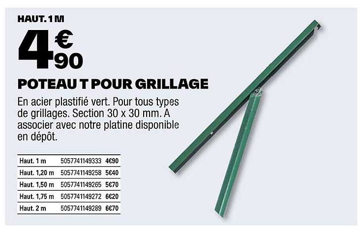 Poteau Pour Grillage