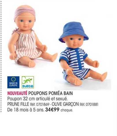 poupons poméa bain djeco