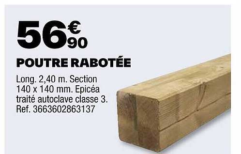 poutre rabotée