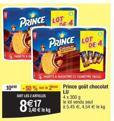 Prince Goût Chocolat Lu