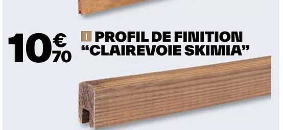 profil de finition "clairevoie "skimi"