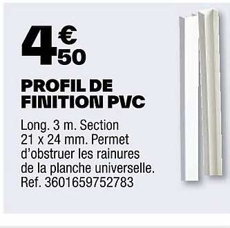 profil de finition pvc