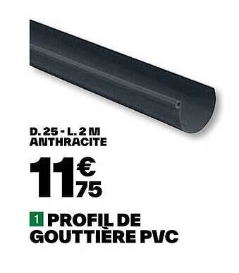 profil de gouttière pvc