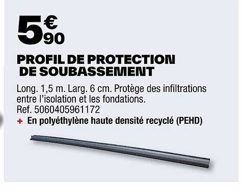profil de protection de soubassement