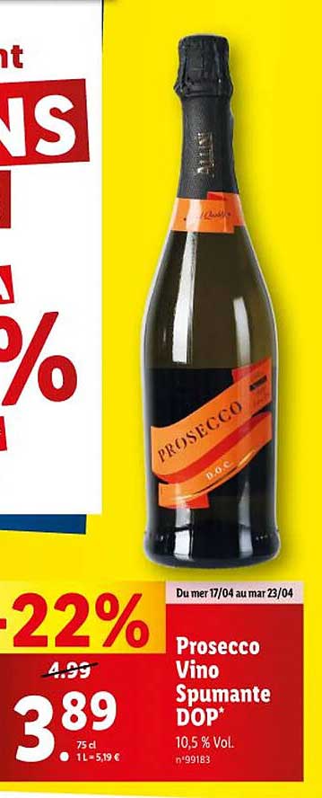 prosecco vino spumante dop