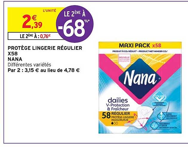 Protège Lingerie Régulier X58 Nana