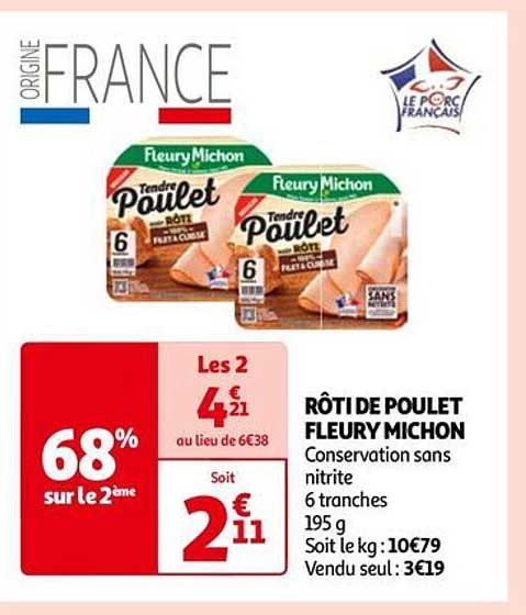 rôti de poulet fleury michon