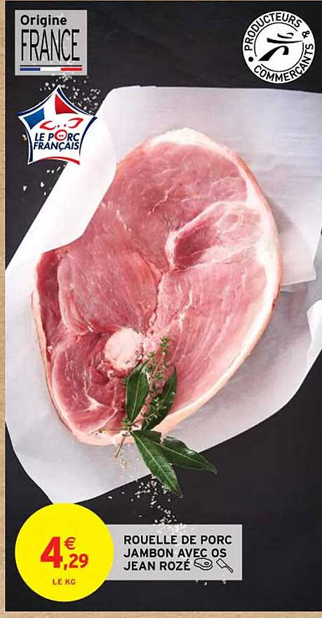 rouelle de porc jambon avec os jean rozé