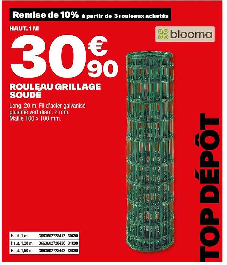 Rouleau Grillage Soudé