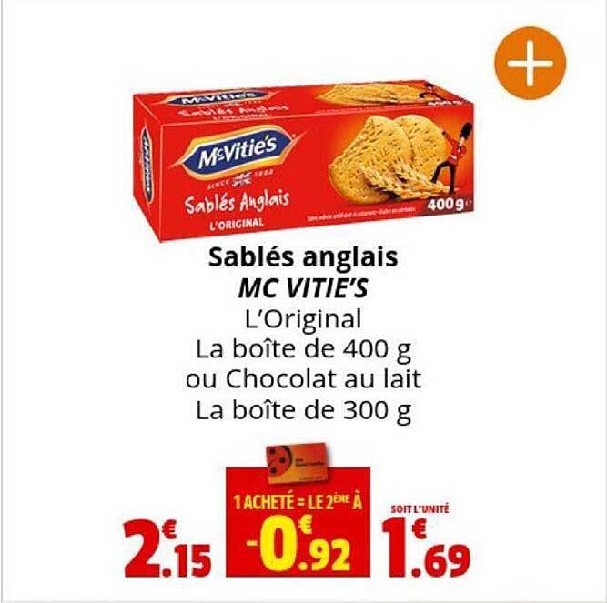 sablés anglais mc vitie's