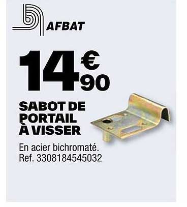 sabot de portail à visser afbat