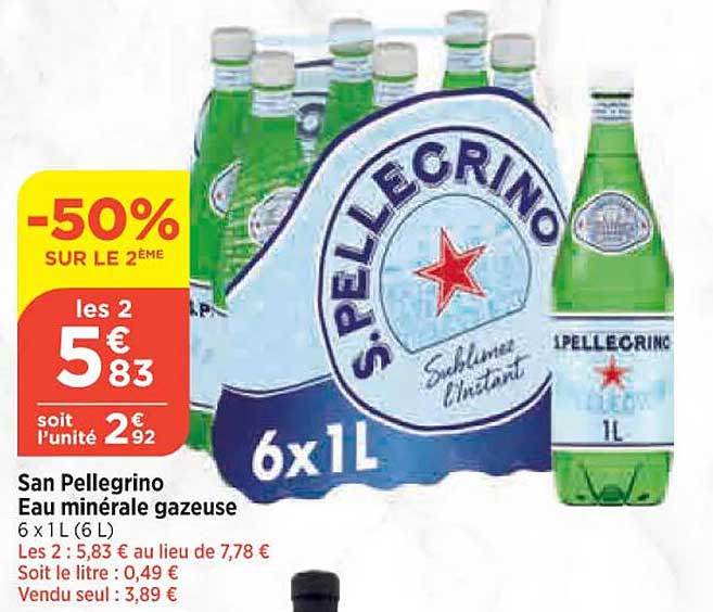 san pellegrino eau minérale gazeuse