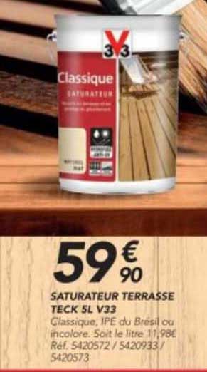 saturateur terrasse teck 5 l v33