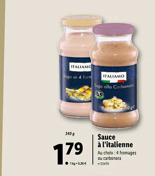 sauce à l'italienne italiamo