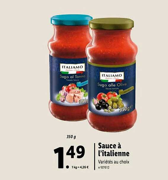 sauce à l'italienne italiamo