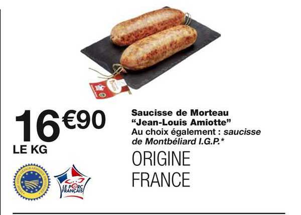 Saucisse De Morteau "jean-louis Amiotte"