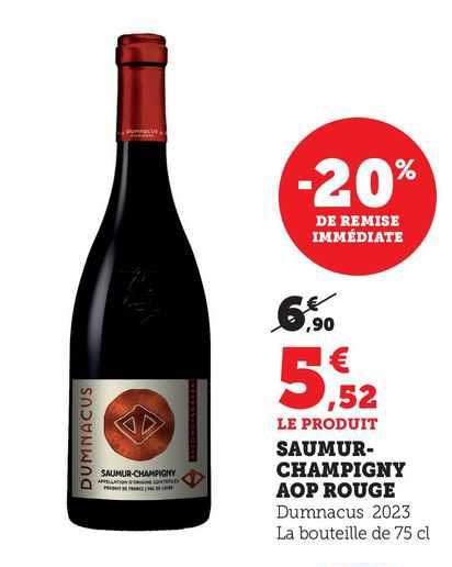 saumur-champigny aop rouge dumnacus 2023
