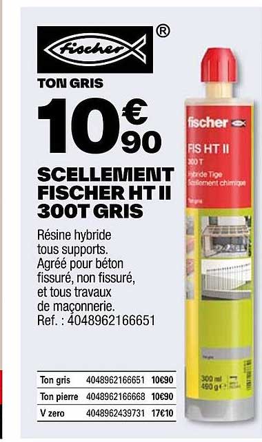 scellement fischer ht ii 300t gris fischer