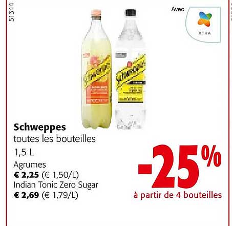 schweppes toutes les bouteilles
