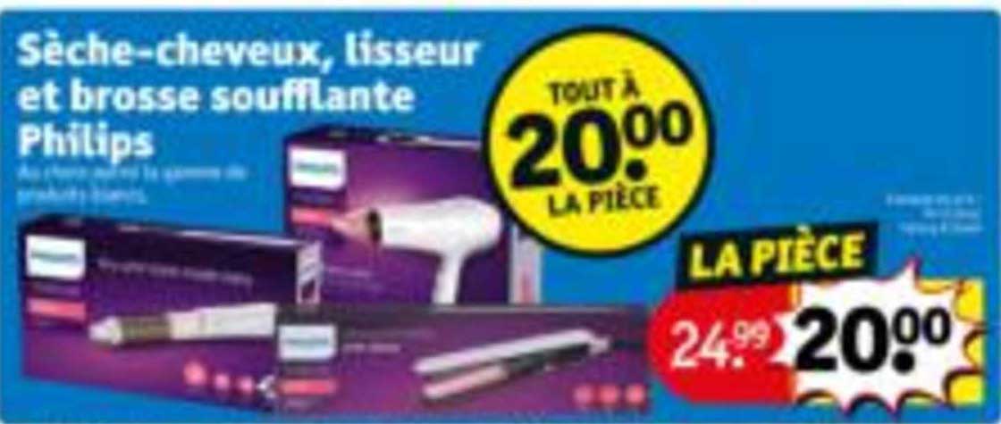 sèche-cheveux, lisseur et brosse soufflante philips