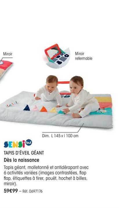 sensi bul tapis d'éveil géant
