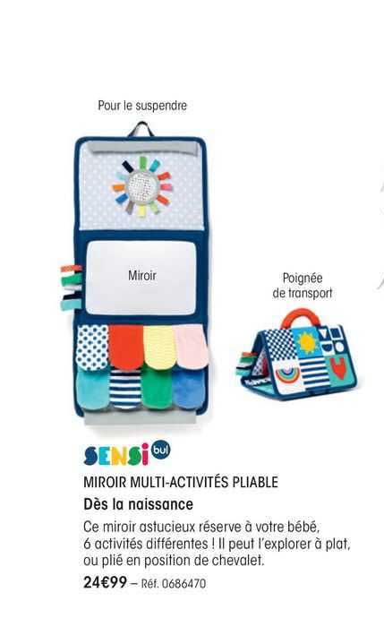 sensi miroir multi-activités pliable