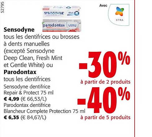 sensodyne les dentifrices ou brosses à dents manuelles