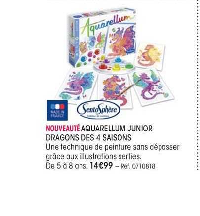 sento sphère aquarellum junior dragons des 4 saisons