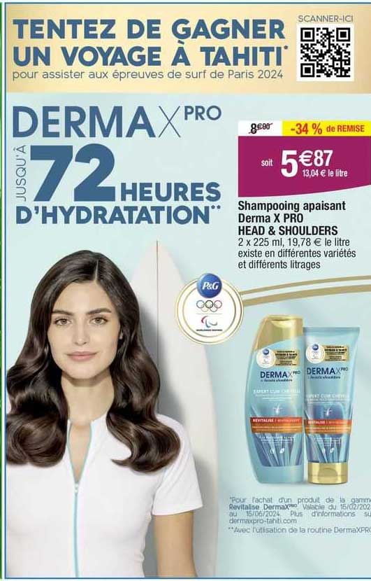 shampooing apaisant derma x pro head & shoulders