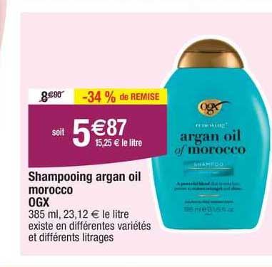 shampooing argan oil morocco ogx