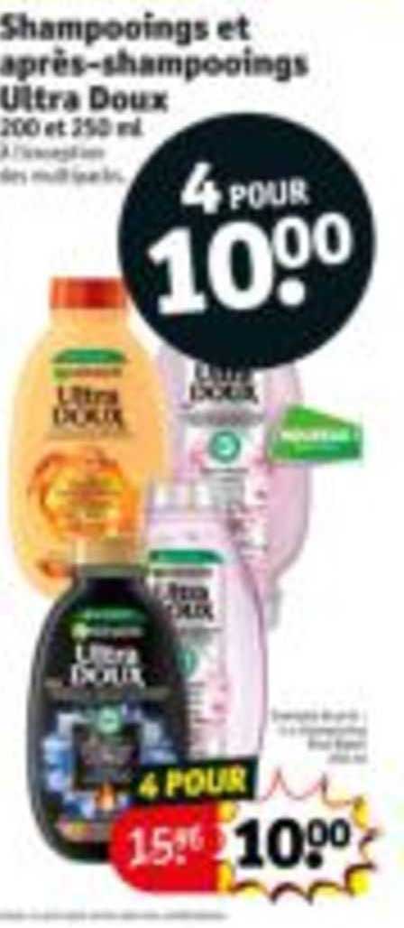 shampooing et après-shampooings ultra doux