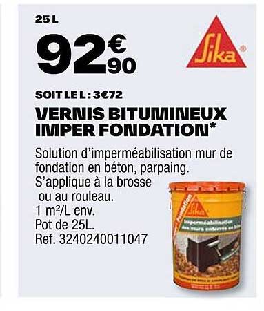 sia vernis bitumineux imper fondation