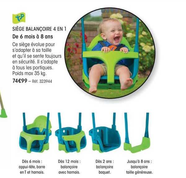 siège balançoire 4 en 1
