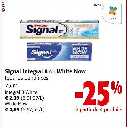 Signal Integral 8 Ou White Now Tous Les Dentifrice