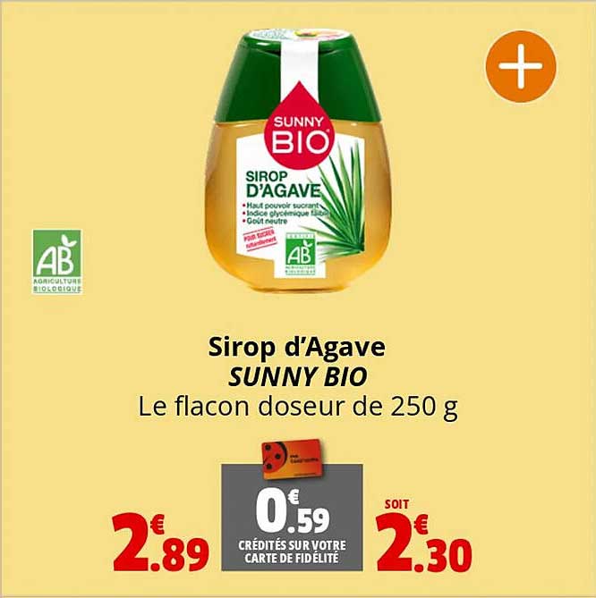 sirop d'agave sunny bio