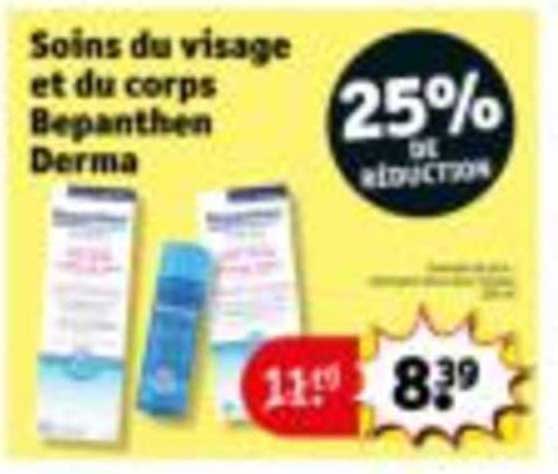 soins de visage et du corps bepanthen derma