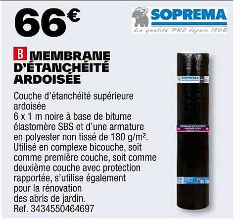 soprema membrane d'étanchéité ardoisée