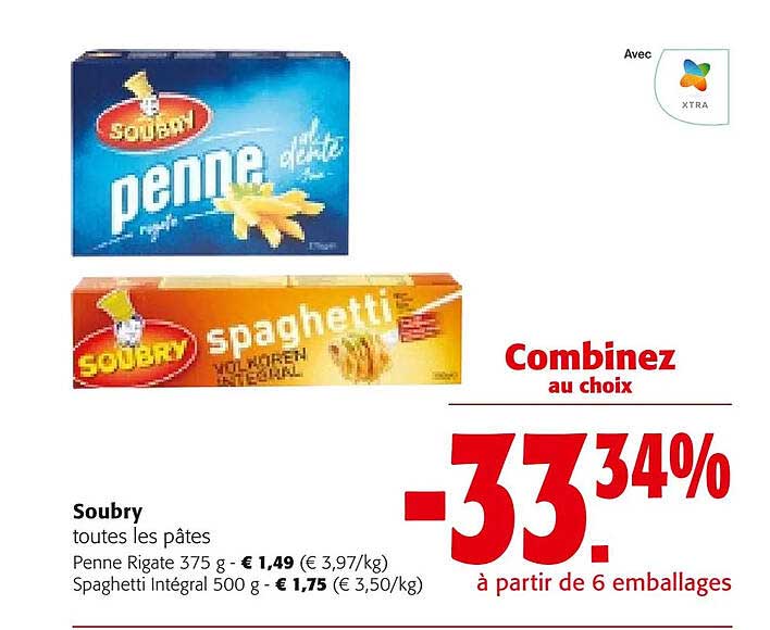 soubry toutes les pâtes