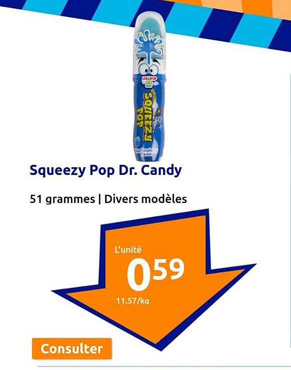 squeezy pop dr. candy