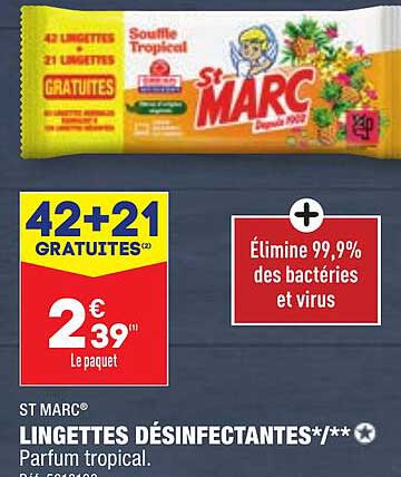 st marc lingettes désinfectantes