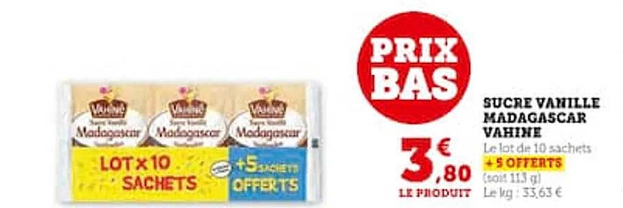 Sucre Vanille Madagascar Vahiné