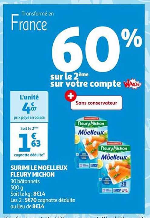 surimi moelleux fleury michon