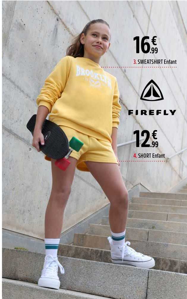 Sweatshirt Enfant Firefly, Short Enfant Firefly