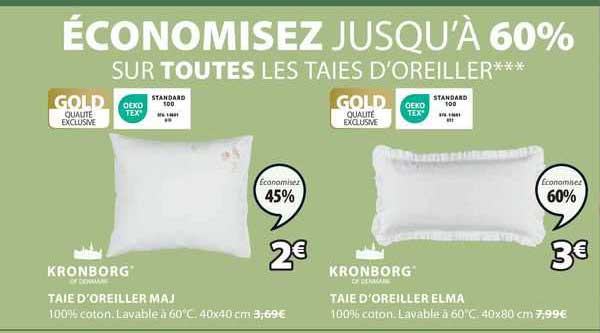 Taie D'oreiller Maj, Taie D'oreiller Elma