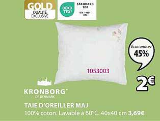 taie d'oreiller maj kronborg