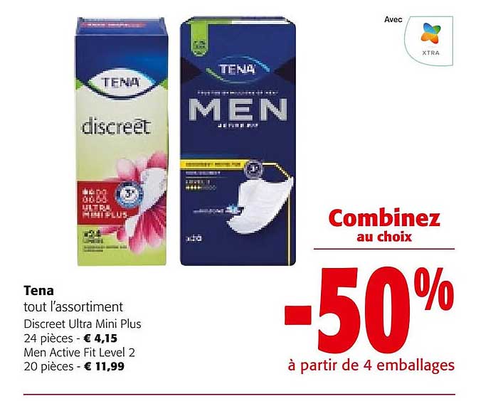 tena tout l'assortiment discreet ultra mini plus
