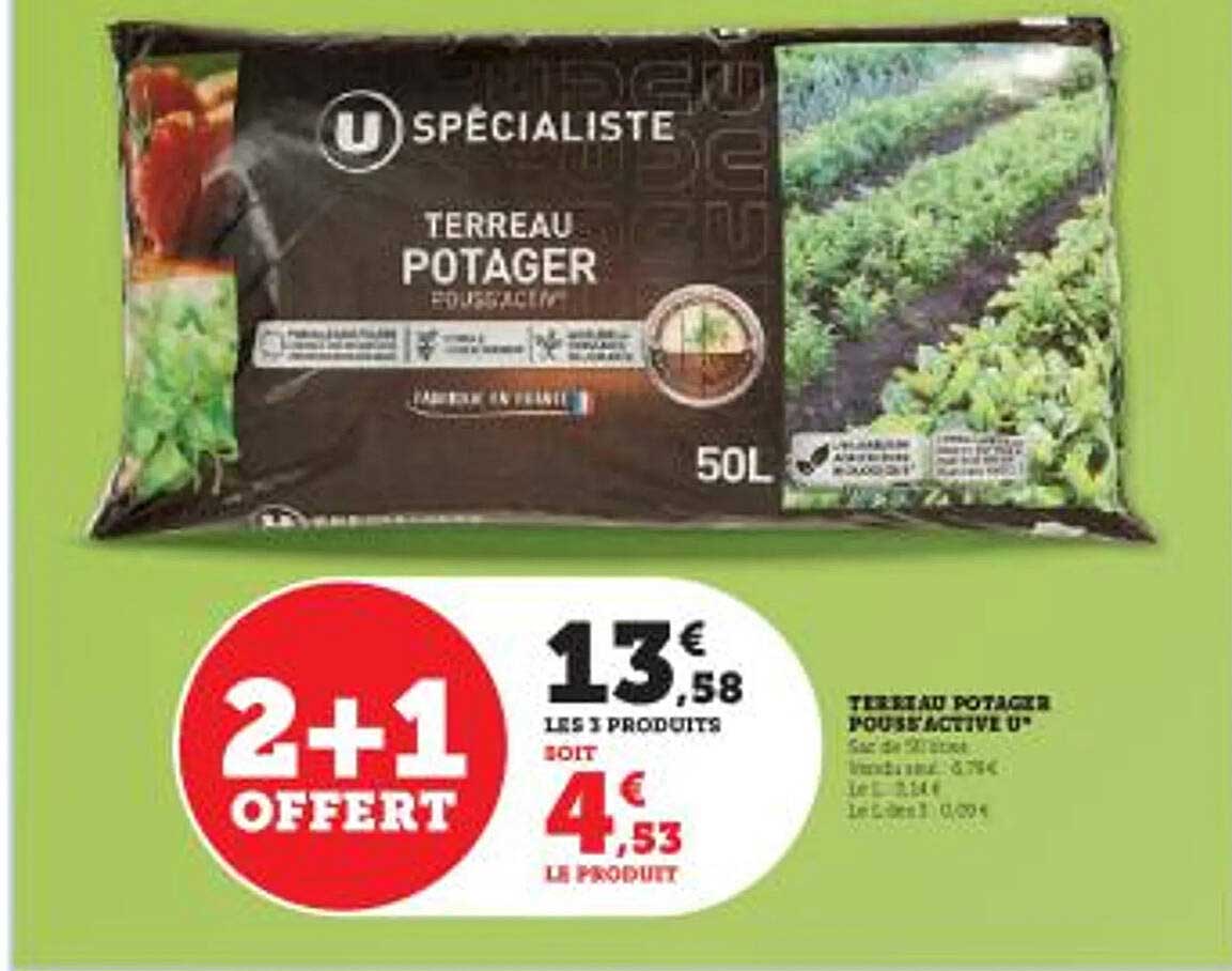 Terreau Potager Pouss'active U