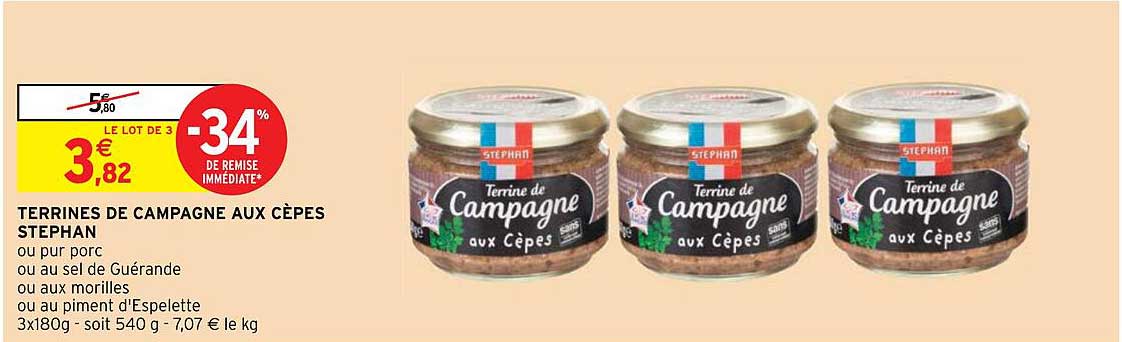 Terrines De Campagne Aux Cèpes Stephan